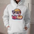Adorable Book Lover Rattlesnake With Reading Glasses Cute Graphic Youth Hoodie Adorable Book Lover Rattlesnake With Reading Glasses Cute Graphic Youth Hoodie