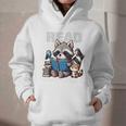 Animals Raccoon Reading Book Librarian Across America Kids Graphic Youth Hoodie