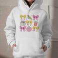 Apple Coquette Bow Books First Day Of School Back To School Graphic Youth Hoodie Apple Coquette Bow Books First Day Of School Back To School Graphic Youth Hoodie