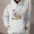 Book Flowers And Butterfly Beautiful Reading Reader Graphic Graphic Youth Hoodie