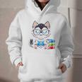Book Lover Reading Husky Dog Graphic Youth Hoodie