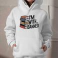Book Lovers Im With The Banned Books For Reading Librarian Graphic Youth Hoodie