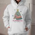 All Booked For Christmas Book Christmas Tree Lights Bookish Graphic Youth Hoodie