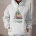 All Booked For Christmas Book Xmas Tree Lights Reading Girly Graphic Youth Hoodie