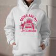 Books Are My Love Language Valentine Book Lover Graphic Youth Hoodie