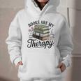 Books Are My Therapy Bookworm Reading Graphic Youth Hoodie Books Are My Therapy Bookworm Reading Graphic Youth Hoodie