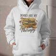 Books Are My Therapy Vintage Book Lover Daisy Art Graphic Youth Hoodie Books Are My Therapy Vintage Book Lover Daisy Art Graphic Youth Hoodie