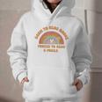 Born To Read Books Forced To Emails Vintage Retro Rainbow Graphic Youth Hoodie