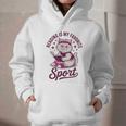 Cat Reading Is My Favorite Sport Retro Book Lover Graphic Youth Hoodie