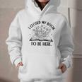 I Closed My Book To Be Here Book Lover Floral Reading Woman Graphic Youth Hoodie