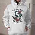 I Like My Coffee ICY & My Books Spicy For Book Lovers Graphic Youth Hoodie