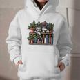 Cosy Sloth In Bookshelf With Plants Graphic Youth Hoodie Cosy Sloth In Bookshelf With Plants Graphic Youth Hoodie