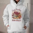 Cozy Readers Book Society Fall Autumn Floral Pumpkin Season Graphic Youth Hoodie