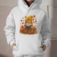 Cute Autumn Gnome Reading Pumpkin Book Lover Graphic Youth Hoodie