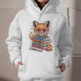 Cute Fox Read More Be Kind Stay Weird Reader Geek Book Lover Graphic Youth Hoodie