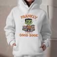 Cute Halloween Teacher Librarian Frankenstein Reading Books Graphic Youth Hoodie