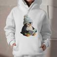 Cute Penguin Reading Book Faux-Crochet Print Graphic Youth Hoodie Cute Penguin Reading Book Faux-Crochet Print Graphic Youth Hoodie