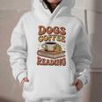 Dogs Coffee Reading Book Lover Graphic Youth Hoodie Dogs Coffee Reading Book Lover Graphic Youth Hoodie