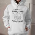 Easily Distracted By Cats And Books For Women Graphic Youth Hoodie