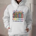 Everyone Is Welcome Here Floral Book LGBT Pride Equality Graphic Youth Hoodie Everyone Is Welcome Here Floral Book LGBT Pride Equality Graphic Youth Hoodie
