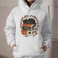 Fall Book Teacher Cat Books Halloween Autumn Librarian Graphic Youth Hoodie Fall Book Teacher Cat Books Halloween Autumn Librarian Graphic Youth Hoodie
