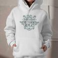 Floral “Read Return Repeat” Book Lovers Readers Librarians Graphic Youth Hoodie