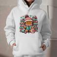 Gingerbread Reading Book Lovers Christmas Bookworm Librarian Premium Graphic Youth Hoodie