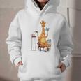 Giraffe Reading Tea Books Coffee Book Lover Graphic Graphic Youth Hoodie