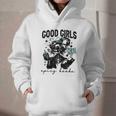 Good Girls Read Spicy Skeleton Book Club Graphic Youth Hoodie