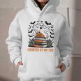 Haunted By My TBR Boo Halloween Book Lover Librarian Graphic Youth Hoodie