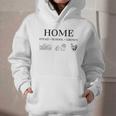 Home Stead School Grown Flowers Book Chicken Graphic Youth Hoodie