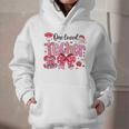 HUGvyn One Loved Teacher Valentine Book Heart Reading Bow Graphic Youth Hoodie HUGvyn One Loved Teacher Valentine Book Heart Reading Bow Graphic Youth Hoodie