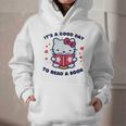 It's a Good Day To Read a Book Cute Cat Book Day Girls Boys Graphic Youth Hoodie It's a Good Day To Read a Book Cute Cat Book Day Girls Boys Graphic Youth Hoodie