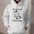 Life Is Better With Books Cats And Coffee Shirt Graphic Youth Hoodie Life Is Better With Books Cats And Coffee Shirt Graphic Youth Hoodie