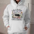 Life Is Better With Cats And Books Graphic Youth Hoodie Life Is Better With Cats And Books Graphic Youth Hoodie