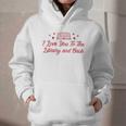I Love You To The Library And Back Book Lover Quote Graphic Youth Hoodie