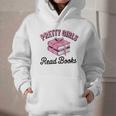 Pretty Girls Read Books Bookworm Book Lover Teacher Graphic Youth Hoodie