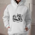 Raccoon Reading A Book Vintage Trash Reader Graphic Youth Hoodie