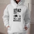 Read More Books Ghost Halloween Reading Teacher Literacy Graphic Youth Hoodie Read More Books Ghost Halloween Reading Teacher Literacy Graphic Youth Hoodie