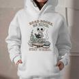 Read Books Be Kind Stay Weird Skeleton Reading Book Lover Graphic Youth Hoodie