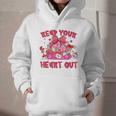 Read Your Heart Out Teacher Valentine Reading Book Lover Graphic Youth Hoodie