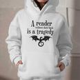 A Reader Without Their Book Is A Tragedy Dragon Rider Graphic Youth Hoodie