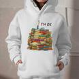 Reading Books Librarian Reader Nerd I'm Ok Teacher School Graphic Youth Hoodie