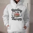 Reading Is My Therapy Book Lover Bookworm Graphic Youth Hoodie Reading Is My Therapy Book Lover Bookworm Graphic Youth Hoodie