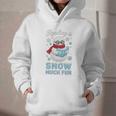 Reading Is Snow Much Fun Book Lover Winter Snowman Humor Graphic Youth Hoodie
