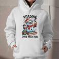 Reading Is Snow Much Fun Christmas Bookworm Snowman Reading Graphic Youth Hoodie Reading Is Snow Much Fun Christmas Bookworm Snowman Reading Graphic Youth Hoodie