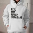 Real Men Marry Librarians – Book Lover Husband Graphic Youth Hoodie