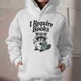 I Require Books Raccoon Reading For Book Lovers Graphic Youth Hoodie