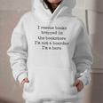 I Rescue Books Trapped In The Bookstore Book Hoarder Graphic Youth Hoodie