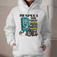 Respect Elders Cellphone Pushing Books In a Wheelchair Graphic Youth Hoodie